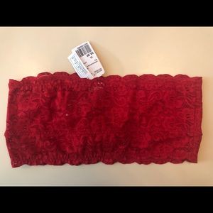NWT Forever 21 💕 XL Red Lace Bandeau